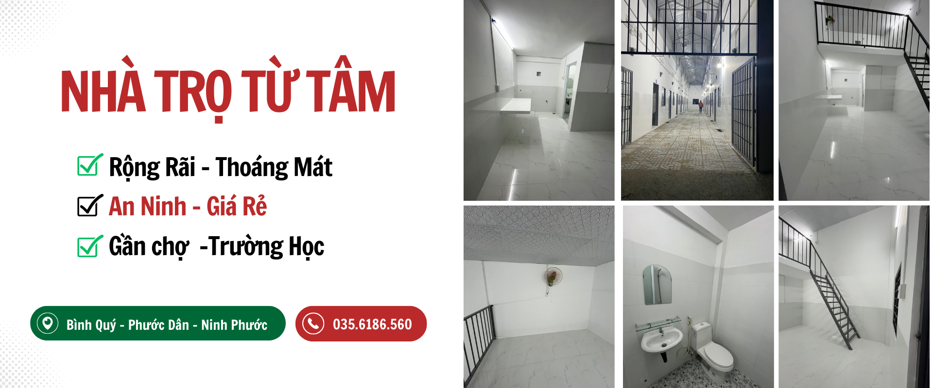 Nhà Trọ Cho thuê Từ Tâm Ninh Thuận giá rẻ